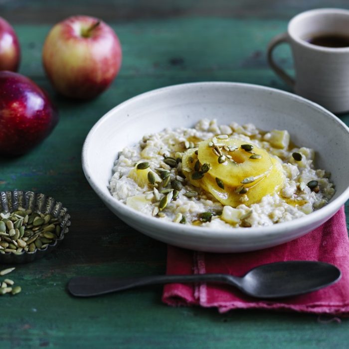 Dairy Free Apple And Oat Breakfast Bowl