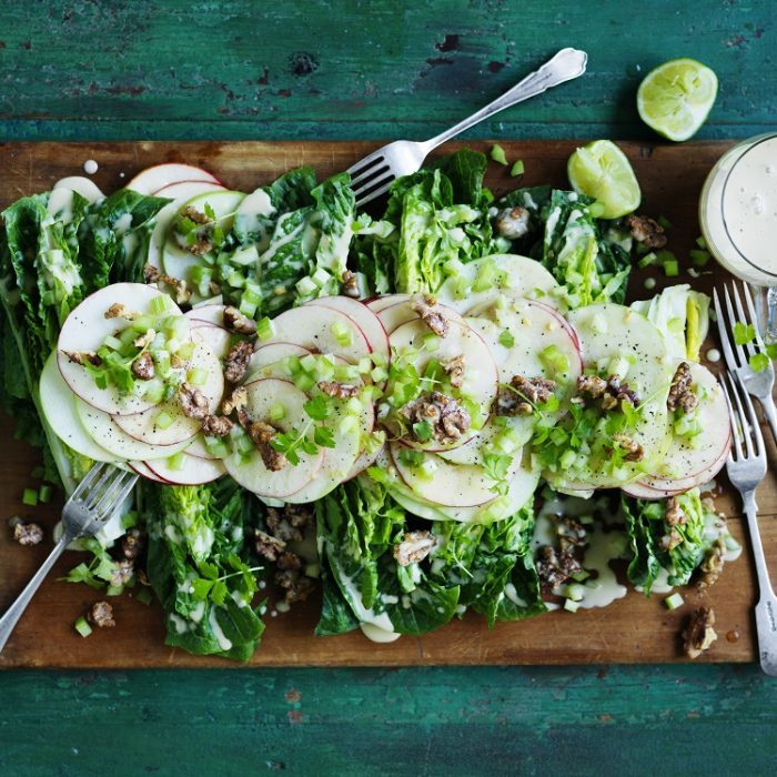 Vegan Waldorf Salad With Candied Walnuts