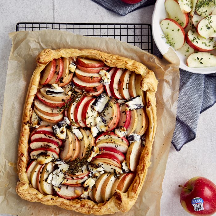 Kanzi® Apple, Caramelised Onion & Goats Cheese Galette