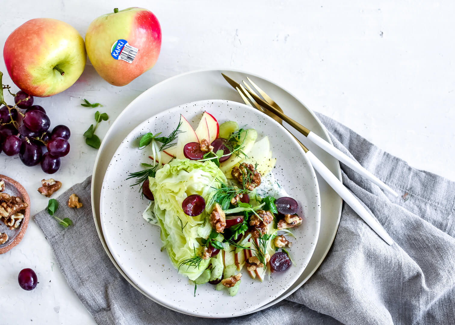 Kanzi® Apple, Iceberg and Maple Walnut Salad