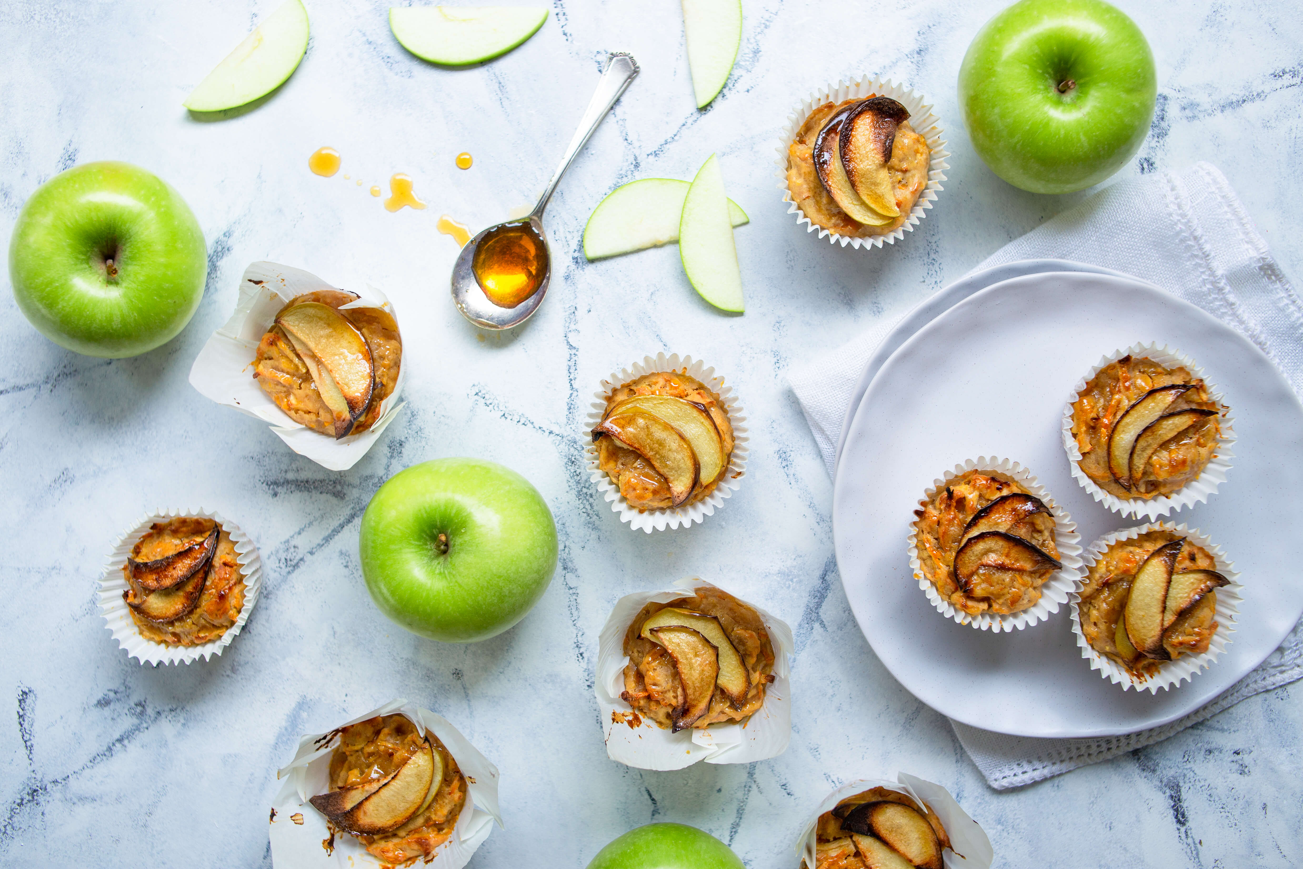 Vegan Apple & Carrot Muffins