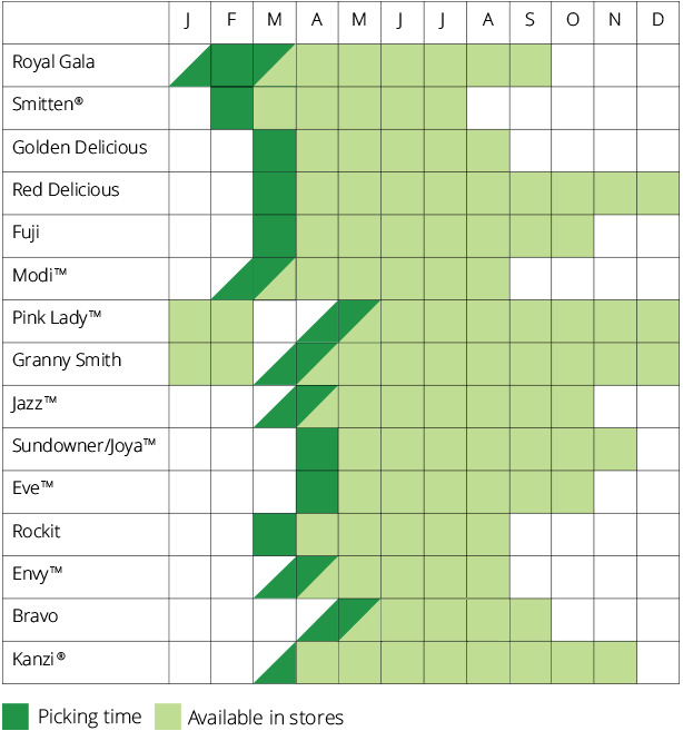Australian food history timeline - Granny Smith apple appears